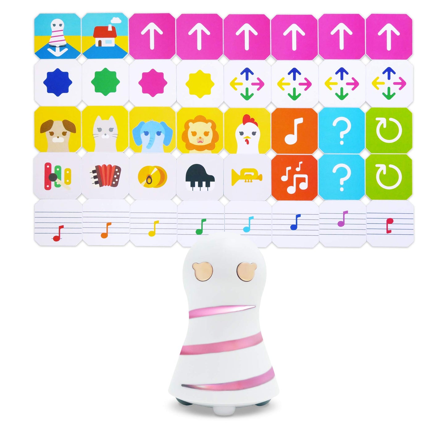 KUMIITA juguete de programación STEM para niños con robot y 40 paneles