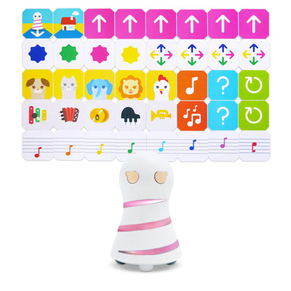 KUMIITA juguete de programación STEM para niños con robot y 40 paneles