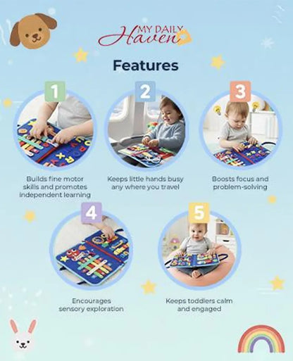Tablero de actividades Montessori, juguete para niños pequeños, niño, dinosaurio