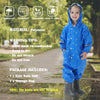 Fewlby Traje de lluvia para niños y niñas de una pieza con capucha y cremallera, 1-3 años