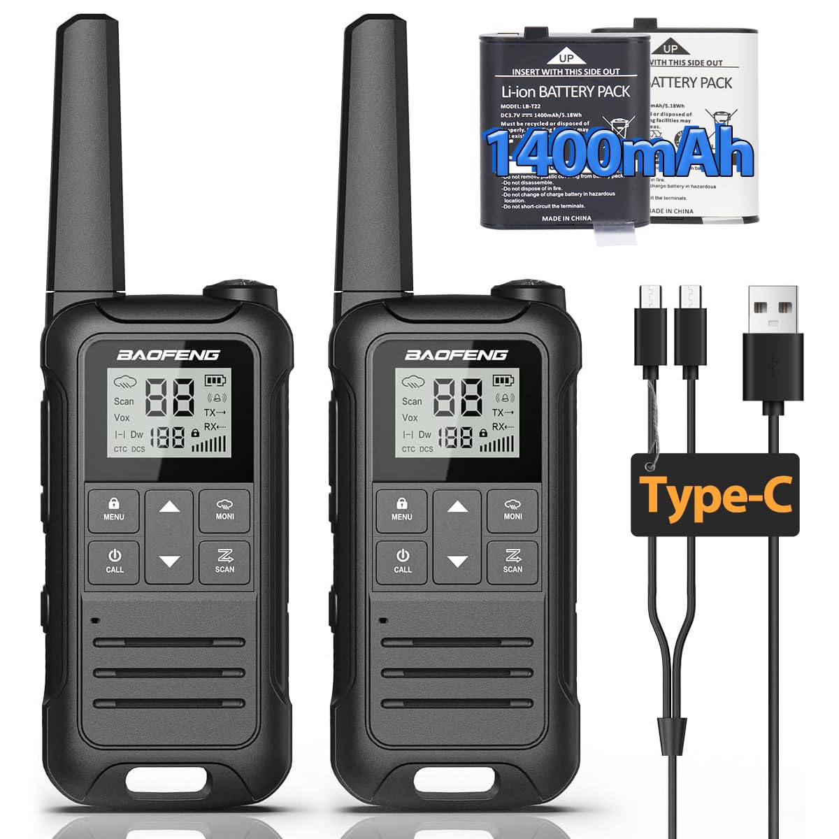 Walkie Talkies recargables