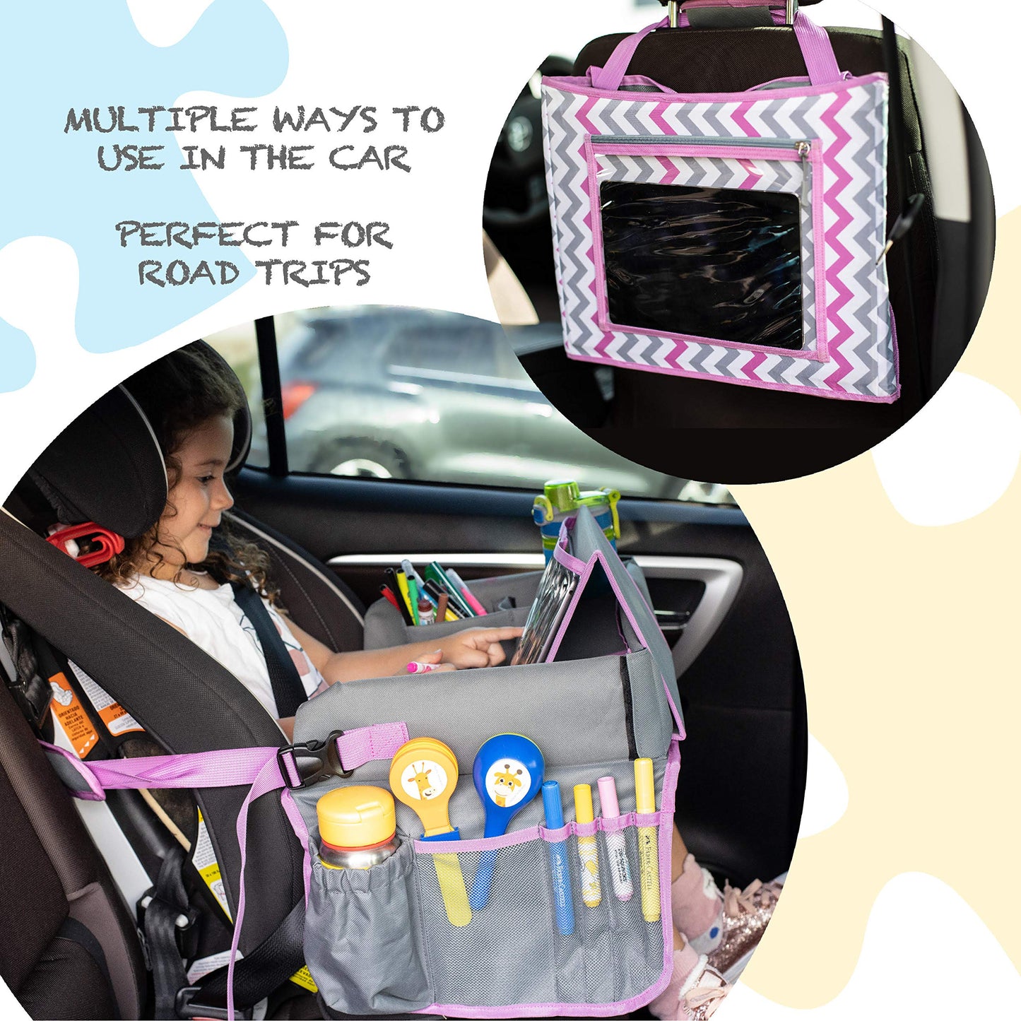 Bandeja de viaje para silla de coche infantil