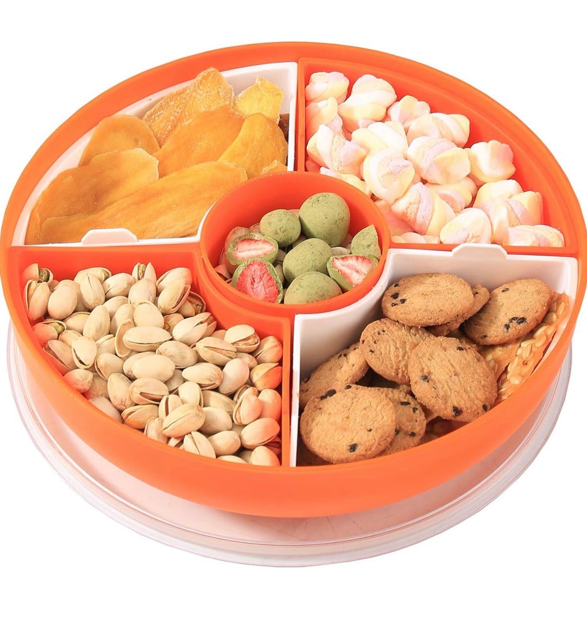 Bandeja redonda para snacks