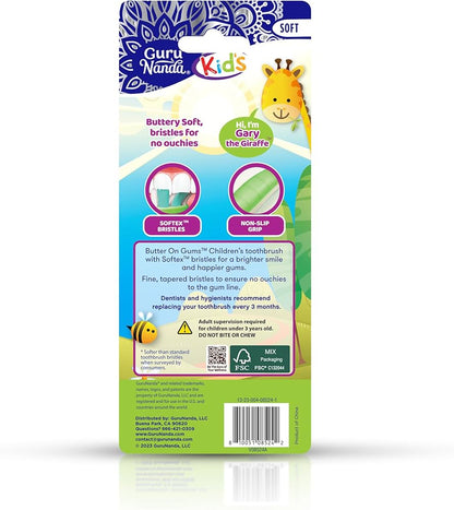 GuruNanda Butter On Gums - Cepillo de dientes para niños