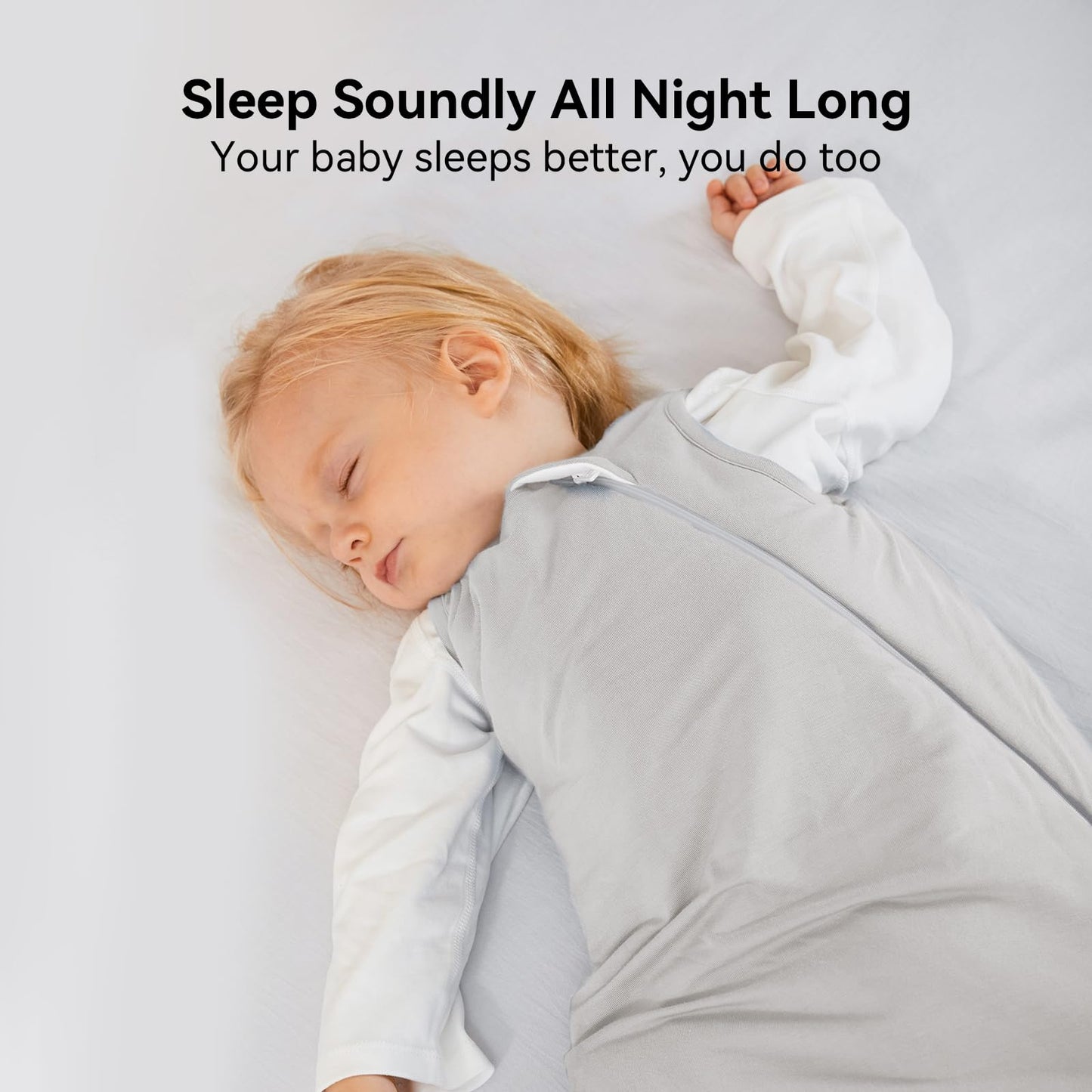 BubblePanda - Saco de dormir de bambú de 18-24 meses, 0.5tog suave