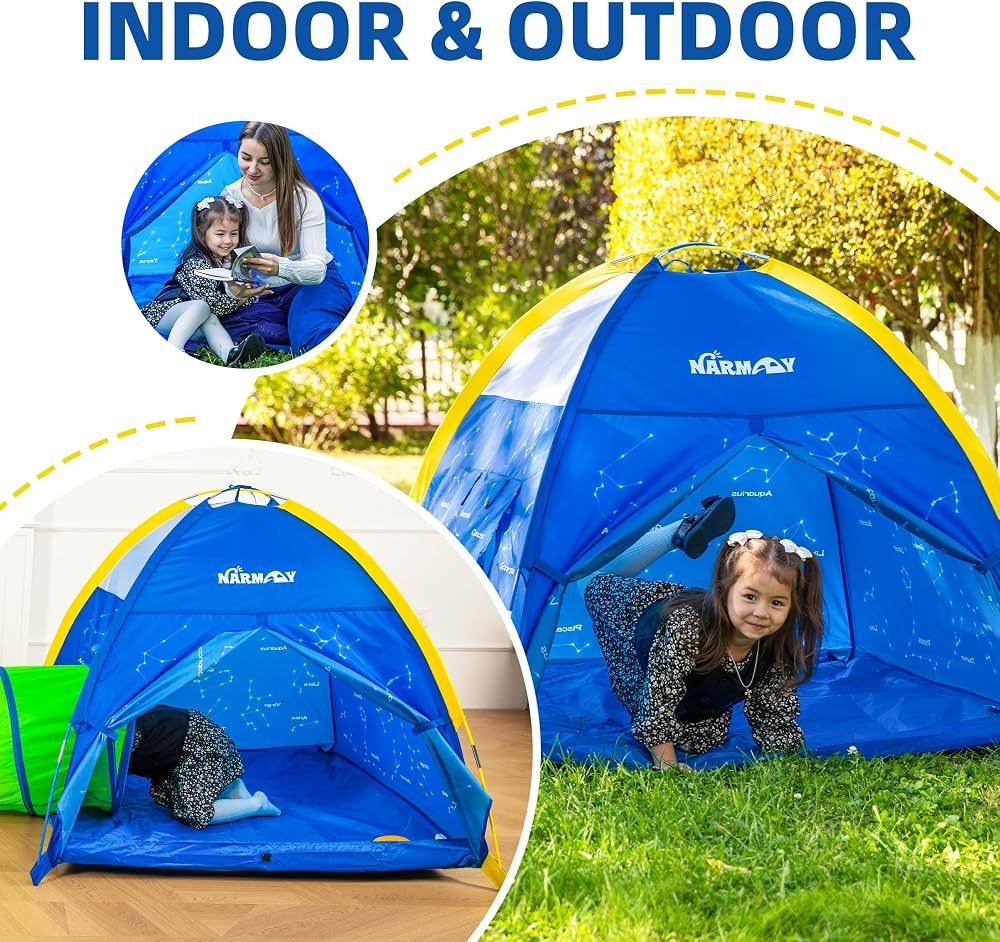 NARMAY® Play Tent Twinkle Zodiac Dome Tent for Kids