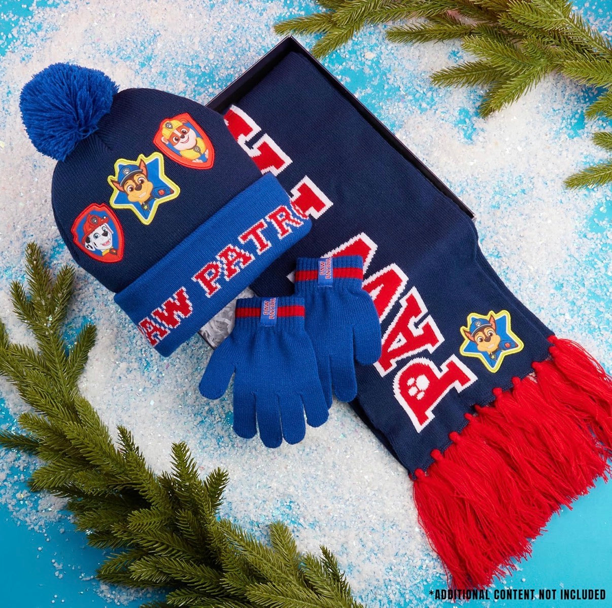 Paw Patrol Boys Beanie Gloves Scarf Set Winter Accessories Set - Gifts for Kids