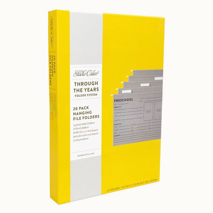 Sistema de carpetas colgantes "A través de los años" Studio Calico, material para profesores