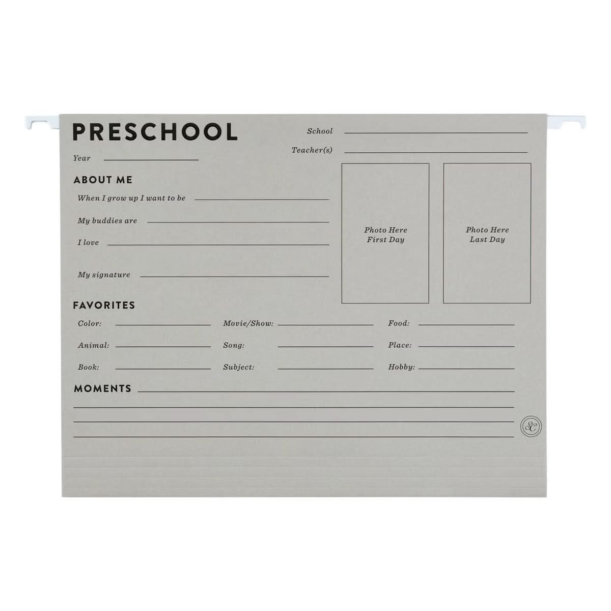 Sistema de carpetas colgantes "A través de los años" Studio Calico, material para profesores