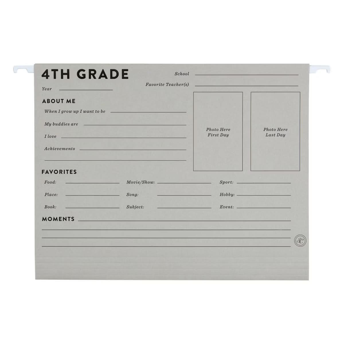 Sistema de carpetas colgantes "A través de los años" Studio Calico, material para profesores