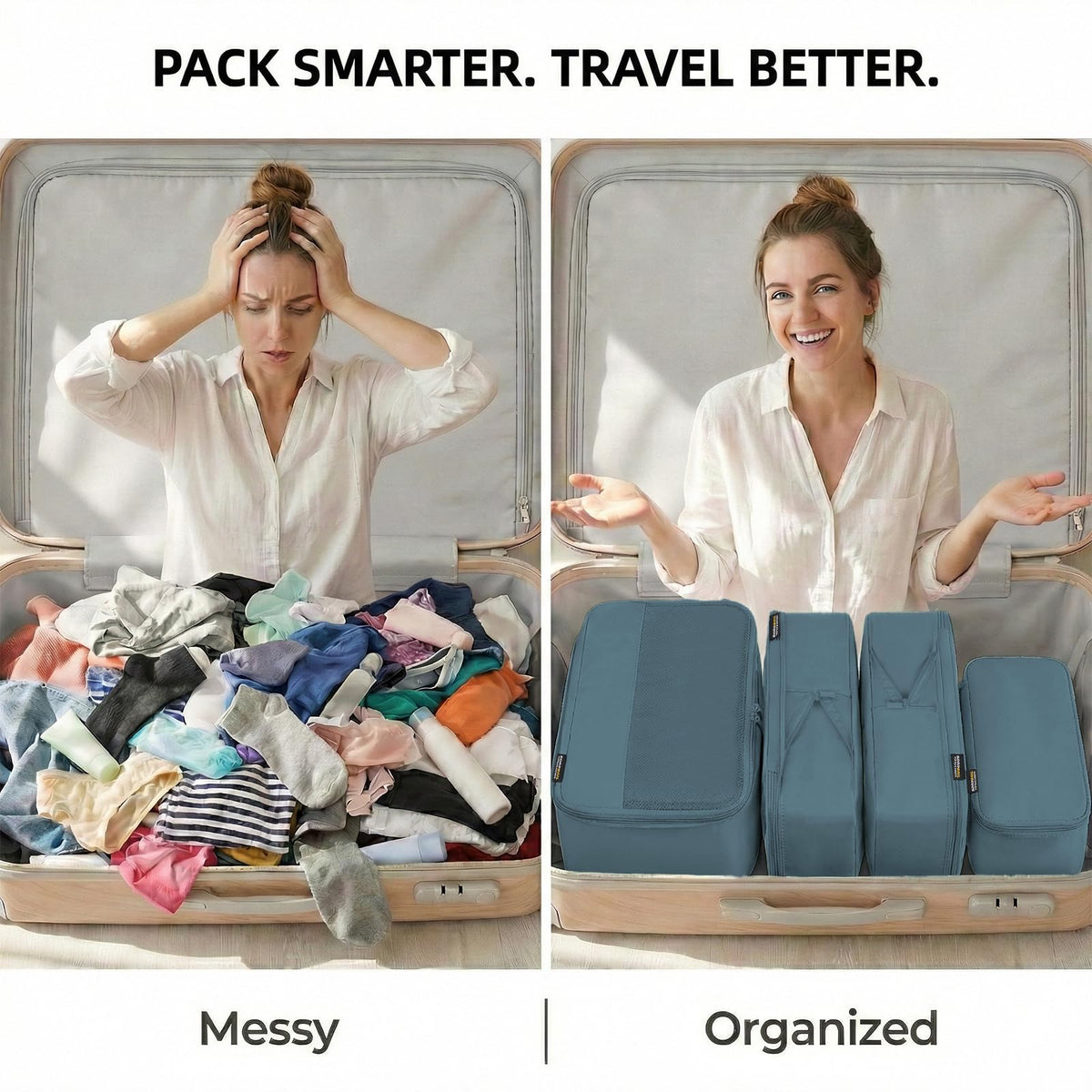 Soarsail- Cubos de embalaje de compresión para viajes