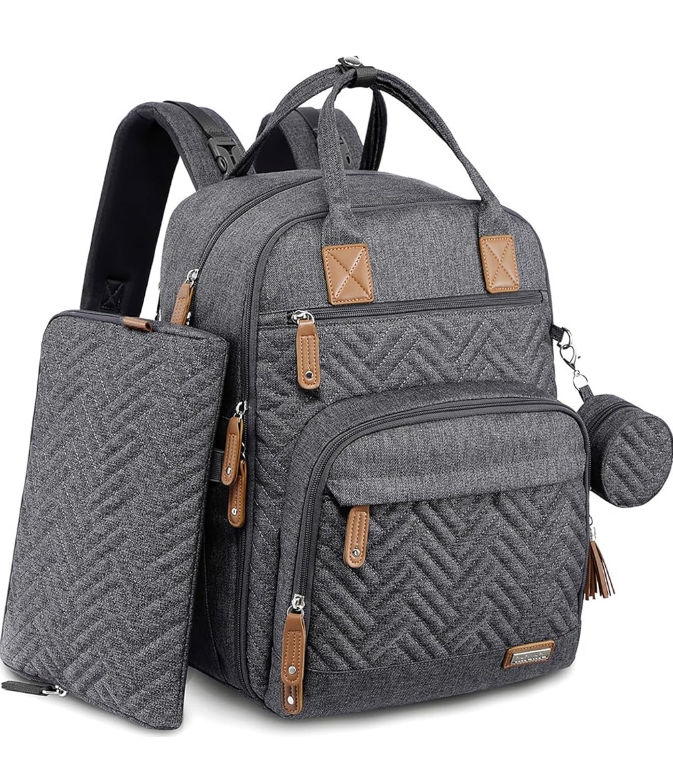 Mochila para pañales iniuniu, kit 4 en 1, grande, unisex