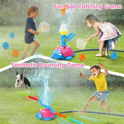 Tortuga con rociador de agua TERRAMUS 4 en 1 para niños