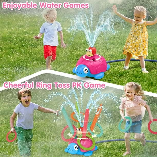 Tortuga con rociador de agua TERRAMUS 4 en 1 para niños