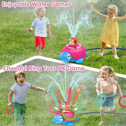 Tortuga con rociador de agua TERRAMUS 4 en 1 para niños
