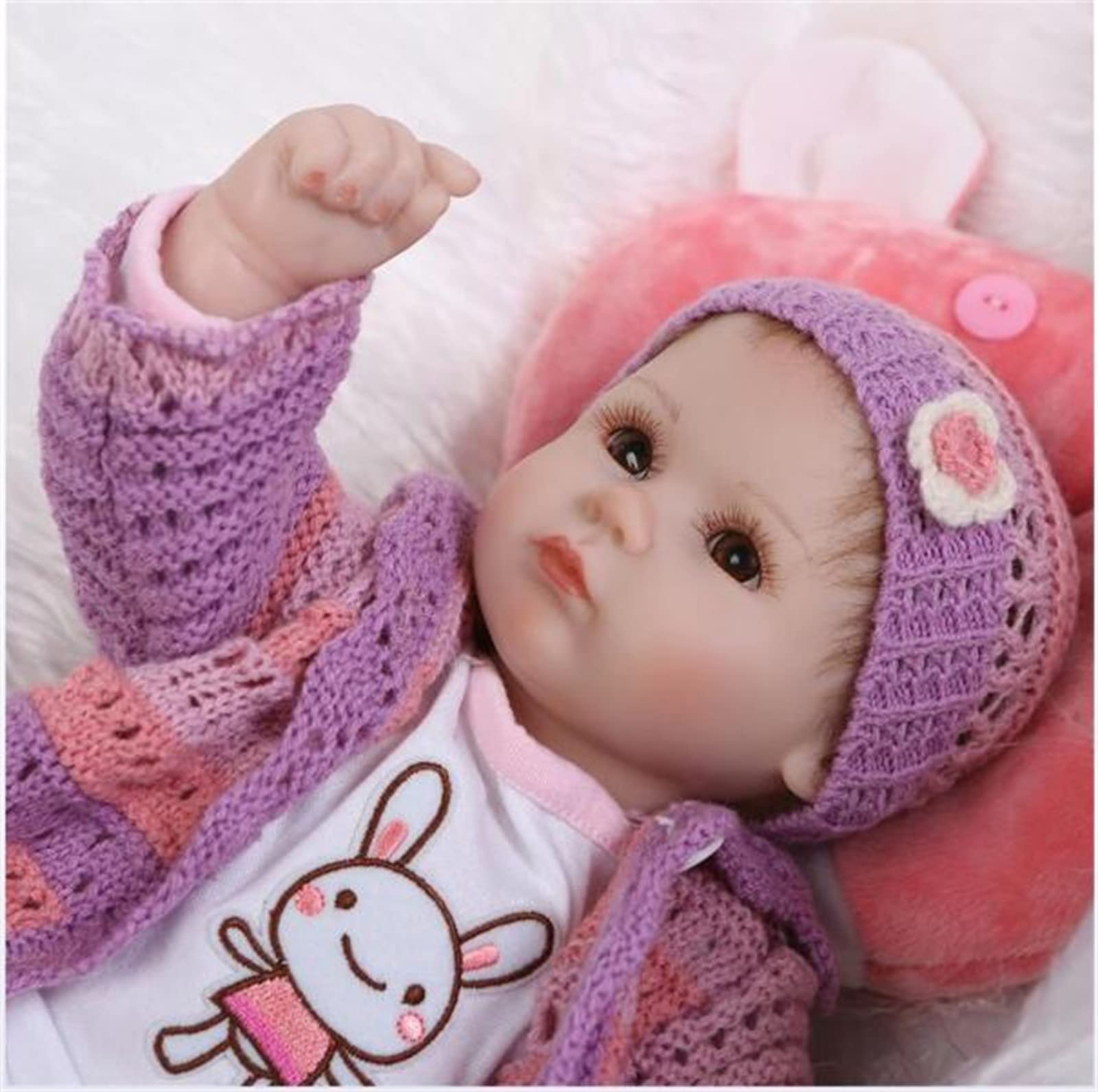 Muñeca Reborn de silicona suave de 16 pulgadas