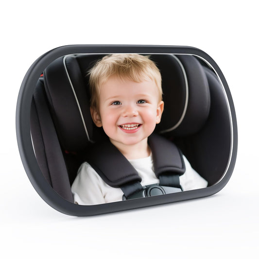 Espejo de automóvil para bebé para asiento trasero, espejo de seguridad para bebé recién nacido