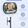 Espejo de automóvil para bebé para asiento trasero, espejo de seguridad para bebé recién nacido