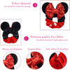 Coleteros Cellelection con orejas de Mickey Mouse, terciopelo y lentejuelas (6 unidades)