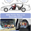 Espejo de automóvil para bebé para asiento trasero, espejo de seguridad para bebé recién nacido
