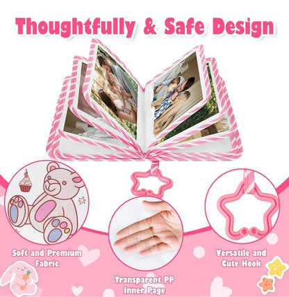 Lanpn Álbum de fotos de bebé con capacidad para 17 fotos de 4 x 6 pulgadas