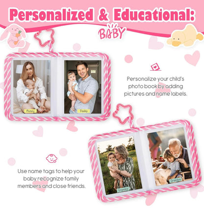 Lanpn Álbum de fotos de bebé con capacidad para 17 fotos de 4 x 6 pulgadas
