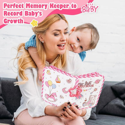 Lanpn Álbum de fotos de bebé con capacidad para 17 fotos de 4 x 6 pulgadas