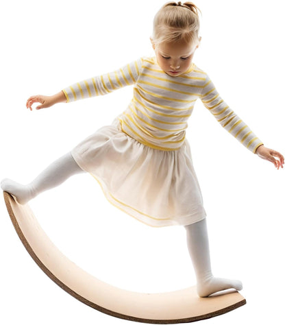 Giggle & Play Tabla de equilibrio de madera de 36 pulgadas
