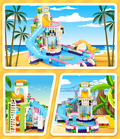 Friends - Juego de construcción para fiestas de piscina de verano para niñas