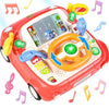 Fajiabao Juguete de coche para bebé, juguete musical para volante