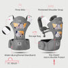 Bellababy - Portabebés multifunción con asiento de cadera (posición M ergonómica) para bebés de 3 a 36 meses