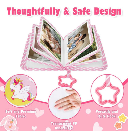 Lanpn Álbum de fotos de bebé con capacidad para 17 fotos de 4 x 6 pulgadas