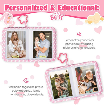 Lanpn Álbum de fotos de bebé con capacidad para 17 fotos de 4 x 6 pulgadas