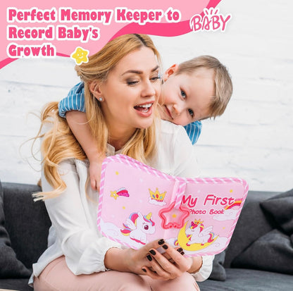 Lanpn Álbum de fotos de bebé con capacidad para 17 fotos de 4 x 6 pulgadas