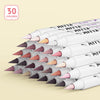 Arrtx Bolígrafos de pintura acrílica de 30 colores de piel
