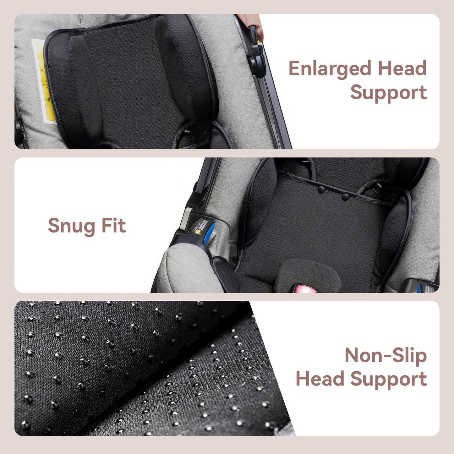 CoiiJoii Inserto infantil para Doona, Graco, Chicco, Evenflo, Safety 1st, CPC