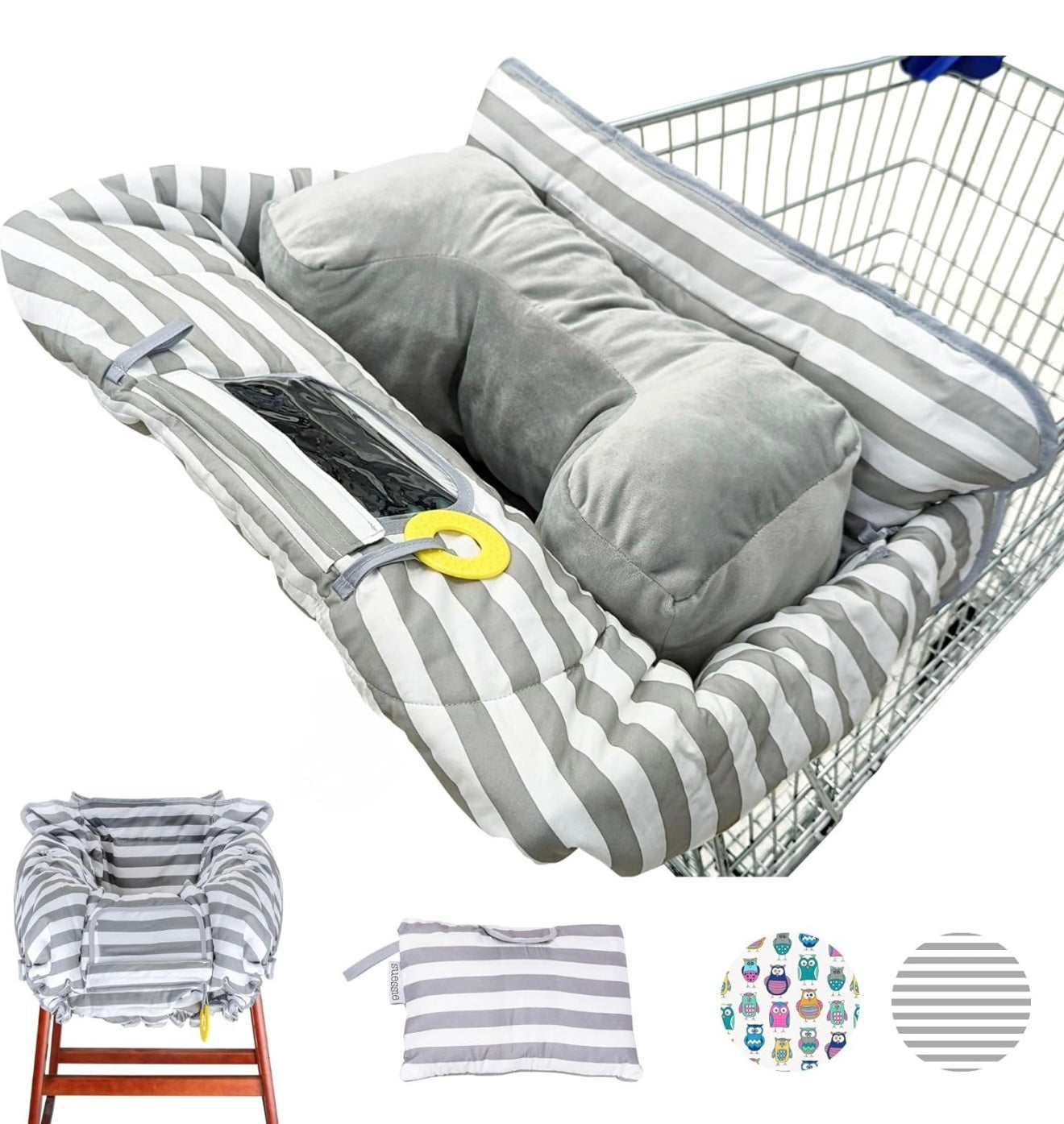 Funda para carrito de compras y silla alta Suessie con soporte