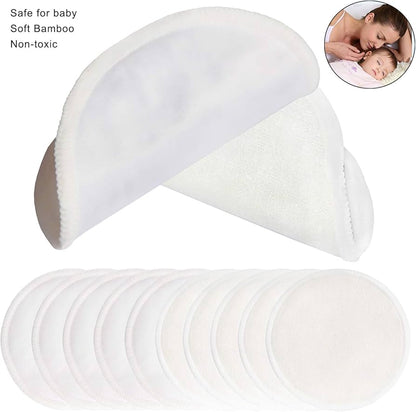 Almohadillas de lactancia reutilizables (paquete de 10) para madres que amamantan, almohadilla lavable de 4.7 pulgadas