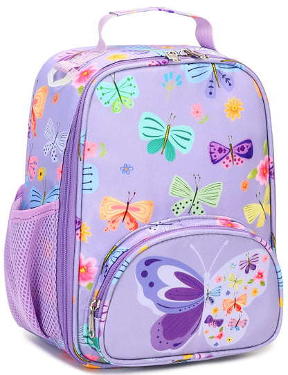 Bolsa de almuerzo aislada, mariposa