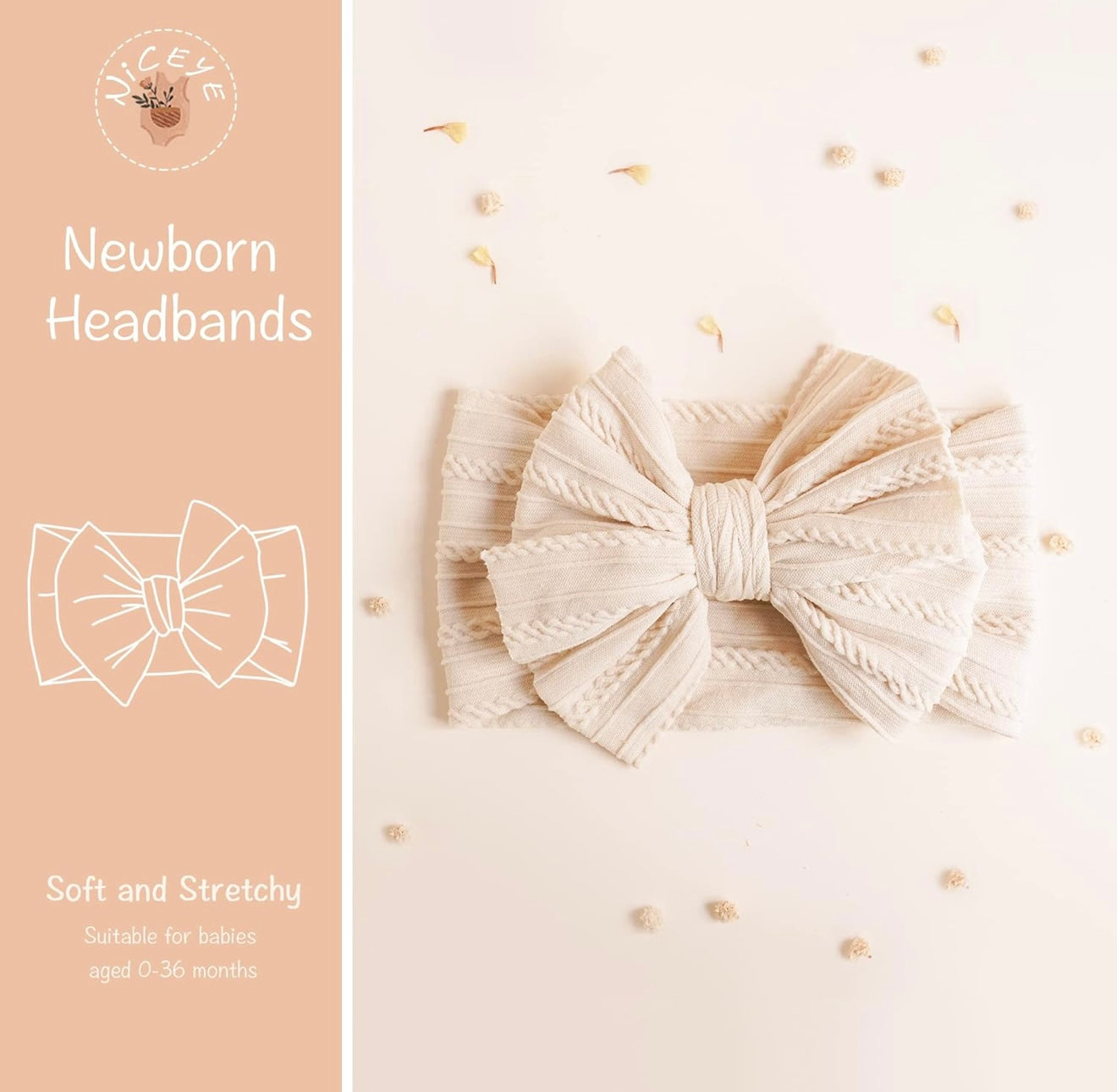 Diademas para bebé Niceye hechas a mano