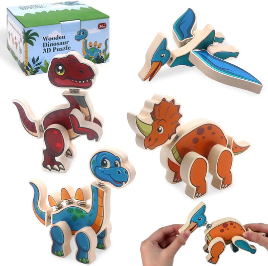 Juguetes de construcción de dinosaurios para ensamblar