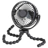 Ventilador portátil para cochecito, recargable de 3 velocidades
