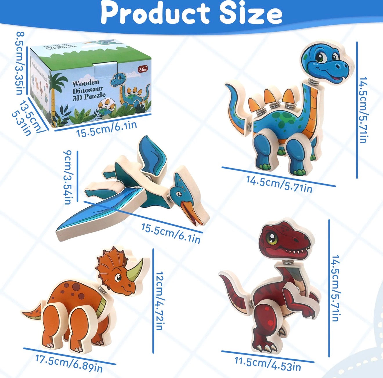 Juguetes de construcción de dinosaurios para ensamblar