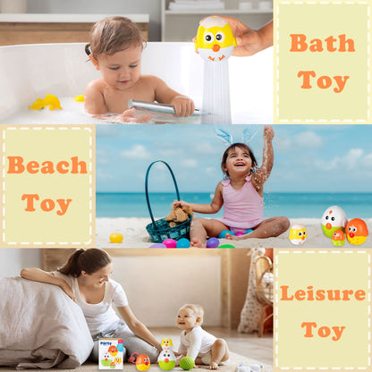 HIEMAO Juguetes de huevos apilables