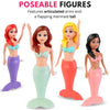 Juguetes de baño o piscina de sirena, paquete de 12