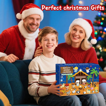 Calendario Navideño con Bloques Construcción