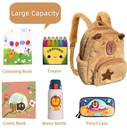 Linda mochila de felpa Capybara