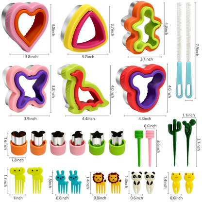 Cortador de sándwich de 28 piezas para niños