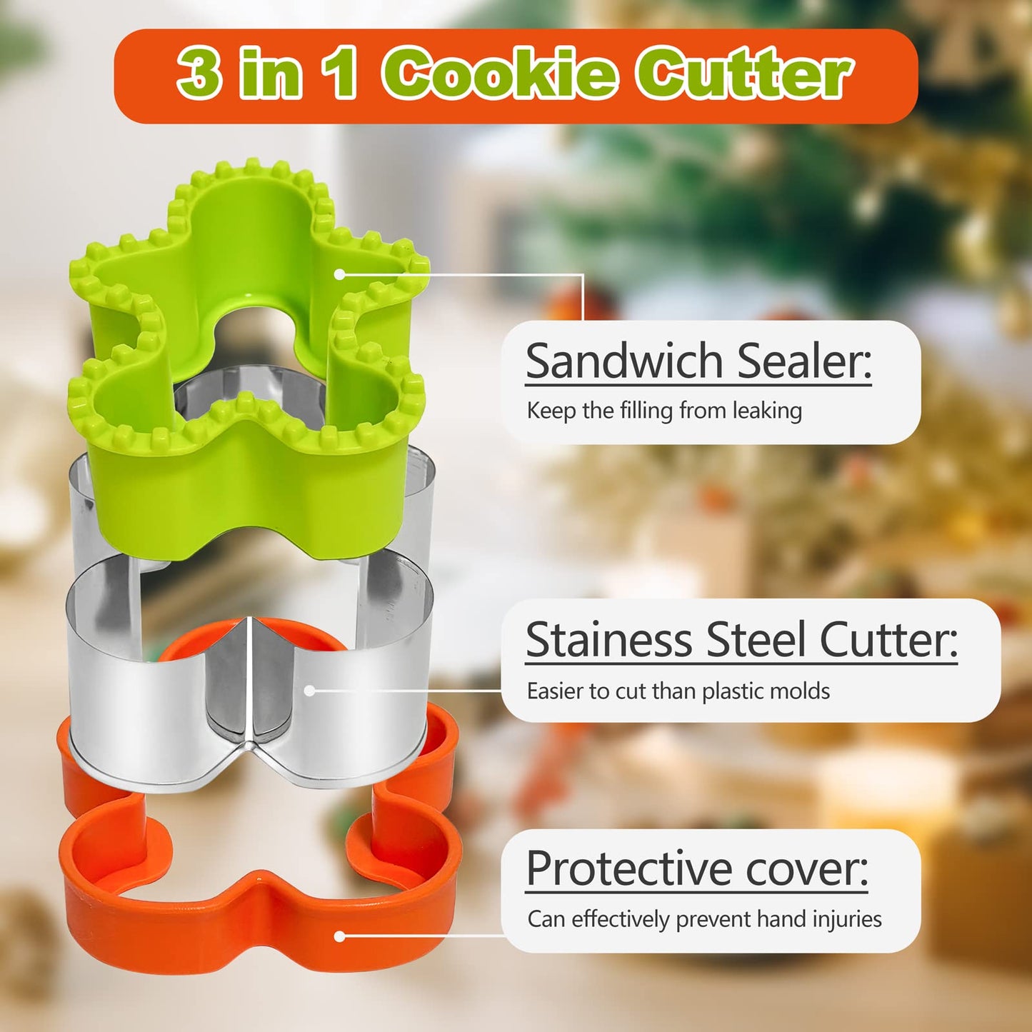 Cortador de sándwich de 28 piezas para niños