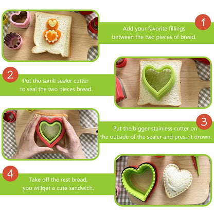 Cortador de sándwich de 28 piezas para niños